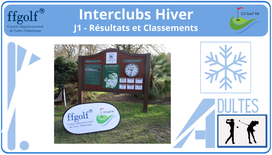 Interclubs Hiver - J1 - Résultats et Classements