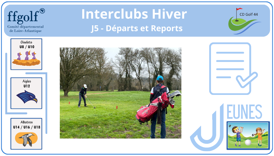 Interclubs Hiver Jeunes - Adultes - J5 -Départs et Reports