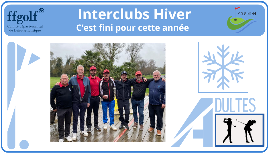 Championnat hiver Adultes 2024-2025 terminé