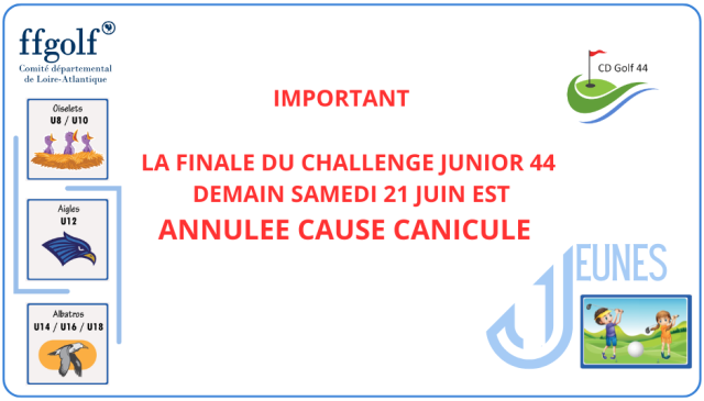 Challenge Junior Annulation